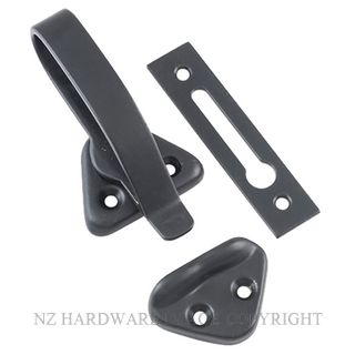 TRADCO 9643 BLK HOPPER WINDOW FASTENER MATT BLACK