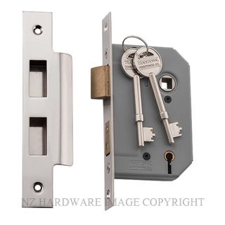 TRADCO 6160 - 6161 5 LEVER LOCKSET POLISHED NICKEL