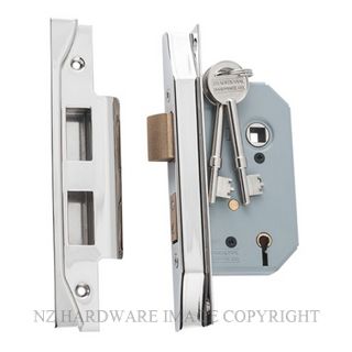 TRADCO 6164 - 6165 REBATED 5 LEVER LOCKSET POLISHED NICKEL