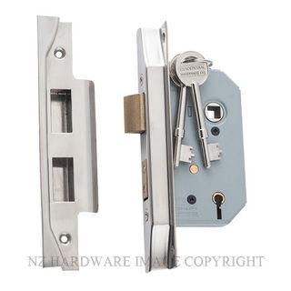 TRADCO 6172 SN REBATED 5 LEVER LOCK SATIN NICKEL