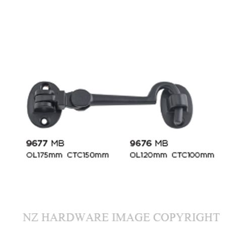 TRADCO TC9676-TC9677 CABIN HOOKS MATT BLACK