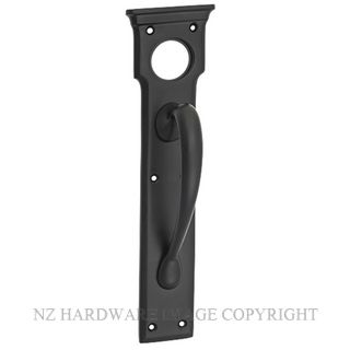 TRADCO 9670 BLK PULL HANDLE - CYL HOLE 255X70MM MATT BLACK