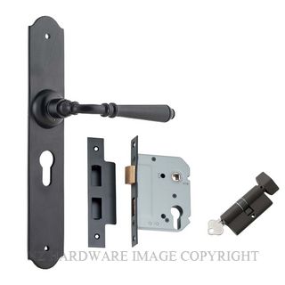 TRADCO 9620E BLK REIMS LEVER EURO KIT MATT BLACK