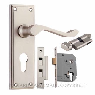 TRADCO 6555E SN CAMDEN LEVER EURO KIT SATIN NICKEL