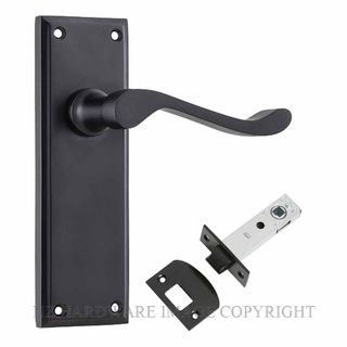 TRADCO 9618 BLK CAMDEN LEVER LATCH KIT MATT BLACK