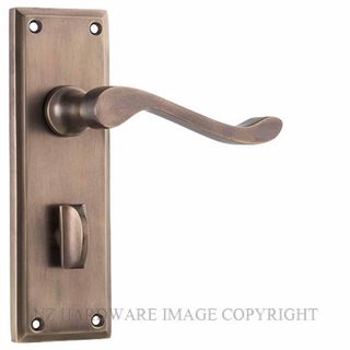 TRADCO 9709P AB CAMDEN LEVER PRIVACY ANTIQUE BRASS