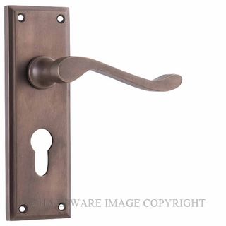 TRADCO 9709E AB CAMDEN LEVER EURO ANTIQUE BRASS