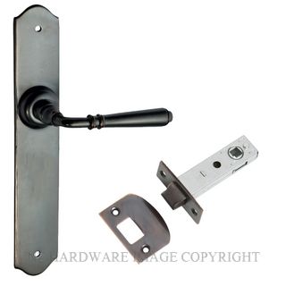TRADCO 0746 AC REIMS LEVER LATCH KIT ANTIQUE COPPER