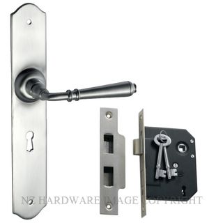 TRADCO 0750 SC REIMS LEVER LOCK KIT SATIN CHROME