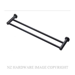 HEIRLOOM YCDTR600N CENTRO NERO DOUBLE TOWEL RAIL 600MM MATT BLACK