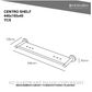 HEIRLOOM YCS CENTRO SHELF CHROME PLATE