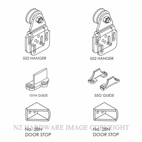 BRIO WS50-1PK PACK SINGLE DOOR FITTINGS PACK