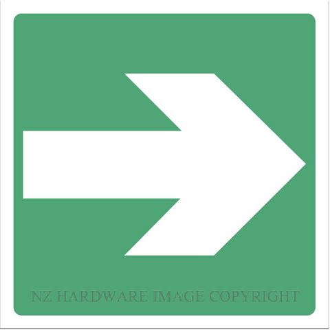 MARKIT GRAPHICS INT115 ARROW SYMBOL 130X130MM WHITE ON GREEN