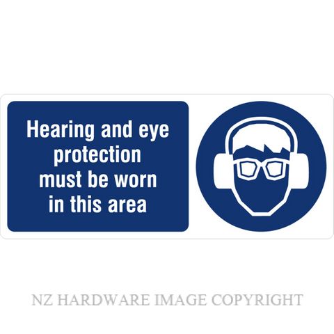DENEEFE BA15 HEARING AND EYE PROTECTION MUST BE WORN PVC