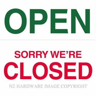MARKIT GRAPHICS B802 OPEN - SORRY WE'RE CLOSED DOUBLE SIDED SIGN RED ON WHITE