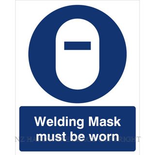 DENEEFE DNB218L WELDING MASK MUST BE WORN 480X600MM PVC