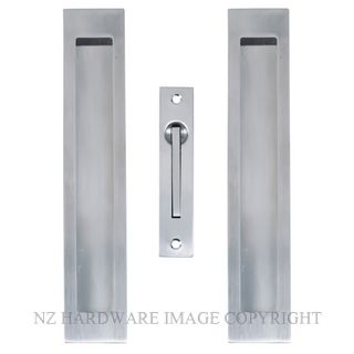 WINDSOR 5322 SS SQ SLIDING DR F/PULL KIT 300X37MM STAINLESS STEEL