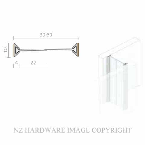 RAVEN RP43SI 3000 CA GLASS DOOR SMOKE SEAL CLEAR ANODISED