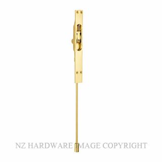 DRAKE & WRIGLEY 1245 PB EXTENDED FLUSH BOLTS POLISHED BRASS