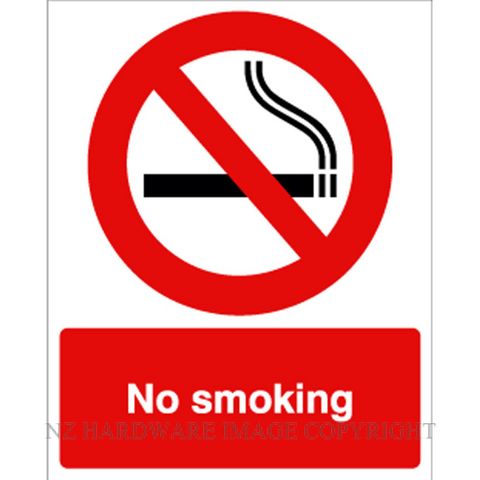 DENEEFE DNR104A NO SMOKING 240X300MM PVC