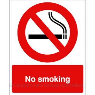 DENEEFE DNR104A NO SMOKING 240X300MM PVC