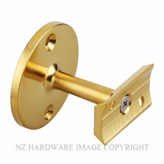 DW 1030C PB CURVED HANDRAIL SUPPORT POLISHED BRASS