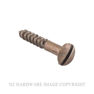 TRADCO SCAB19 - SCAB25 SLOT HEAD SCREWS ANTIQUE BRASS