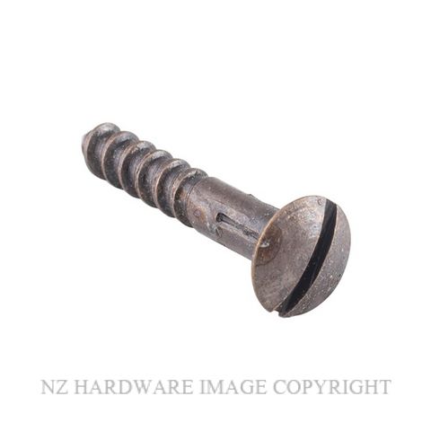 TRADCO SCAC19 - SCAC25 SLOT HEAD SCREWS ANTIQUE COPPER