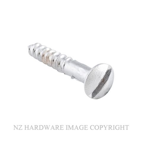 TRADCO SCCP19 - SCCP25 SLOT HEAD SCREWS CHROME PLATE