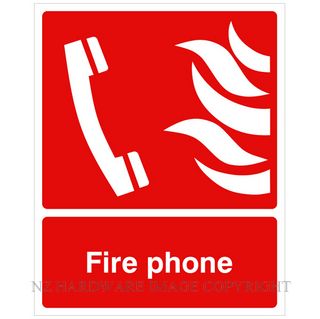 DENEEFE DNR108L FIRE PHONE LOCATION ID 480X600MM PVC