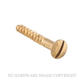 TRADCO SCPB19 - SCPB25 SLOT HEAD SCREWS POLISHED BRASS