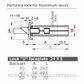 ISEO 7235 3 POINT LOCKING LOCKS ALUMINIUM DOORS STAINLESS STEEL