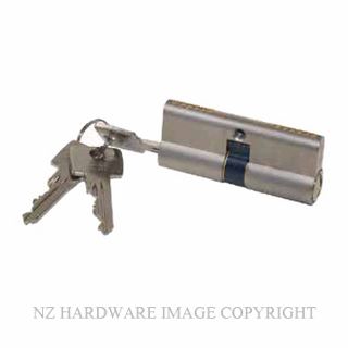 ISEO 8199 NP 6 PIN EURO DOUBLE KEY CYLINDER 70.6MM NICKEL PLATE