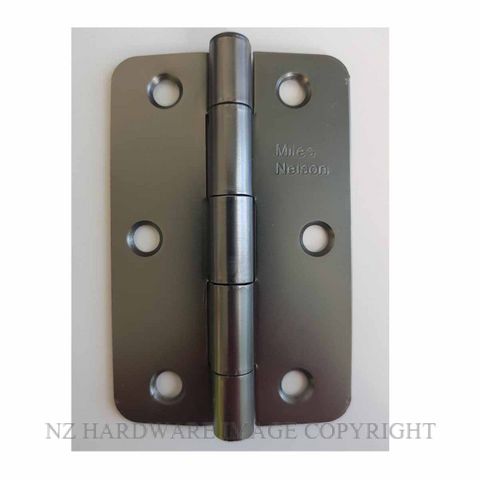 MILES NELSON 520SGH9060R STEEL HINGE 90X60X2MM RADIUS EDGE SATIN GRAPHITE