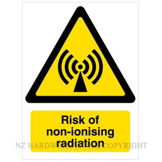 DENEEFE DNY333 RISK OF NON-IONISING RADIATION 280X380MM PVC