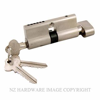 SYLVAN S725TT 6 SNPKA EURO CYLINDER & THUMBTURN 6 PIN KEYED ALIKE SATIN NICKEL