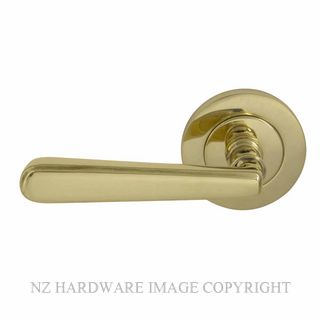 WINDSOR 8236 PB VILLA 64MM LARGE ROUND ROSE HANDLES (PAIR) POLISHED BRASS-LACQUERED