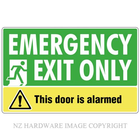 DENEEFE G4C EMERGENCY EXIT ONLY 500X315