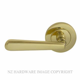 WINDSOR 8236 UB VILLA 64MM LARGE ROUND ROSE HANDLES (PAIR) UNLACQUERED BRASS