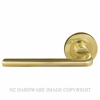 WINDSOR 8211 UB CHALET 52MM ROUND ROSE HANDLES (PAIR) UNLACQUERED BRASS