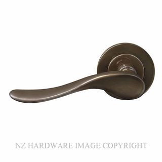 WINDSOR 8196 AB HAVEN 64MM HANDLE SET LARGE ROUND ROSE ANTIQUE BRONZE