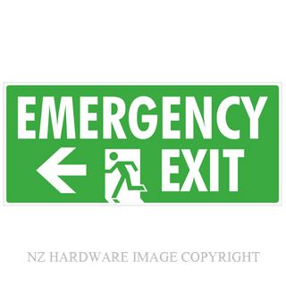 DENEEFE G52 EMERGENCY EXIT LH ARROW 500X220