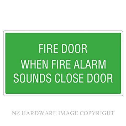 DENEEFE G8D FIRE DOOR SIGN