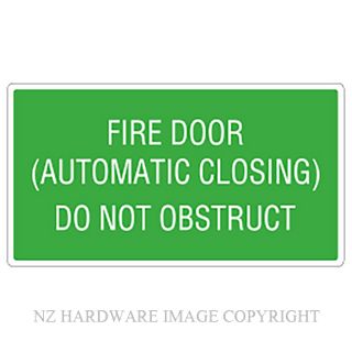 DENEEFE G8F AUTOMATIC CLOSING DOOR SIGN