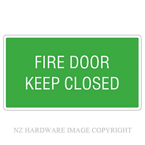 DENEEFE G8C FIRE DOOR KEEP CLOSED