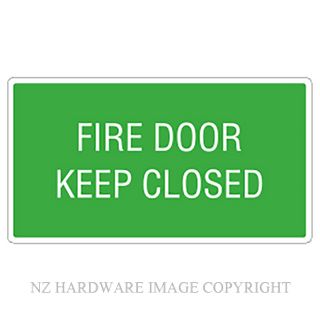 DENEEFE G8C FIRE DOOR KEEP CLOSED