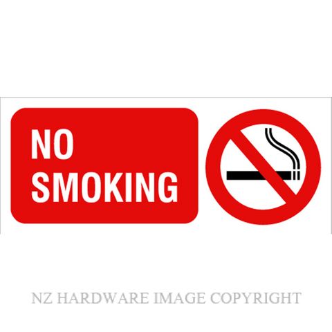 DENEEFE MED19 NO SMOKING SIGN PVC
