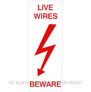 DENEEFE R11DN LIVE WIRES DOWN BEWARE PVC