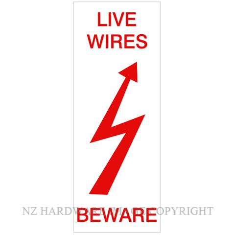 DENEEFE R11UP LIVE WIRES UP BEWARE PVC