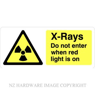 DENEEFE MED48 X-RAYS DO NOT ENTER PVC